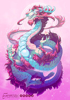 Rainbow Grandpa Dragon